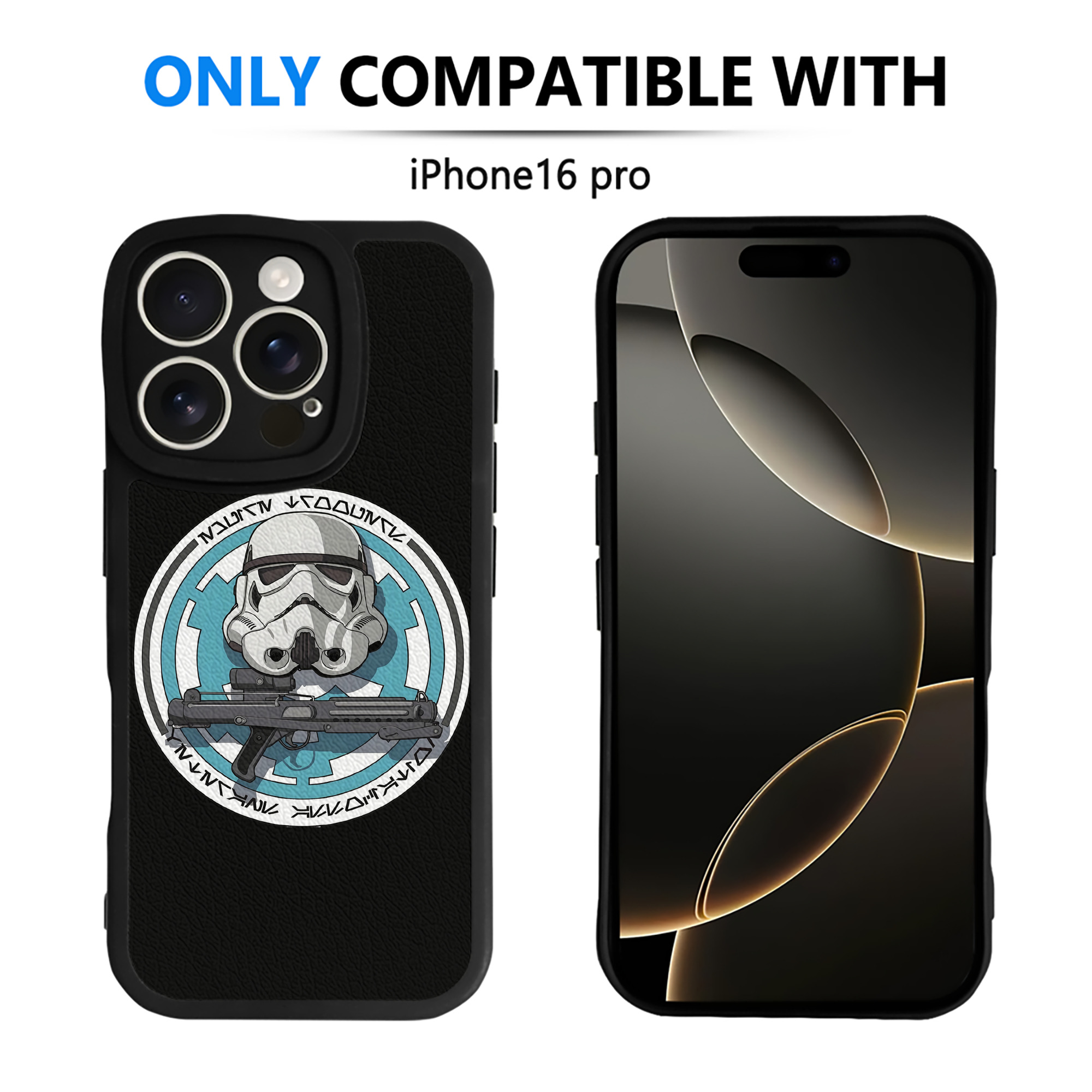 （画像用） スター・ウォーズ Star Wars 【iPhone 16シリーズ対応】シリコンスマホケース（レザー調） 材質：シリコン